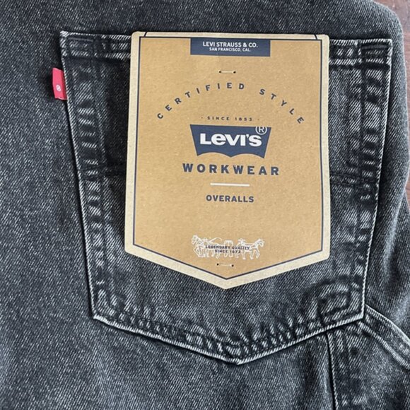 Levis Mens Workwear Overalls Dark Wash Black Size XXL NWT - Picture 9 of 10